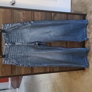 American Eagle Outfitters Stretch Curvey Super High-Rise Baggy Wide Leg Jeans